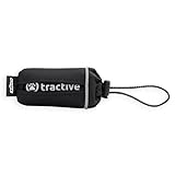Tractive Tracker-Tasche. Befestige deinen GPS Tracker für Hunde sicher am Halsband (inkl. Klettbänder), Schwarz