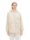 TOM TAILOR Damen Parka Mantel mit Kapuze, 27609 - Cold Beige, M