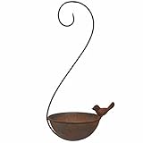 vonHermine Vogeltränke zum hängen für Balkon Bäume & Garten 17x13 cm 36cm Höhe Vogelbad