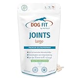 DOG FIT by PreThis® Joints Gelenkmittel für Hunde bei Arthrose, Patellaluxation, Spondylose & Hüftdysplasie I Glucosamin, MSM, Collagen, Weihrauch, Teufelskralle ohne Zusätze I Large