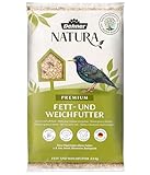 Dehner Natura Premium Wildvogelfutter, Fettfutter / Weichfutter, Ganzjahresfutter artgerecht / kraftspendend, hochwertiges Vogelfutter für Wildvögel, 2.5 kg