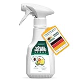 Silberkraft Milbenspray 250 ml, Milbenschutz für Ziervögel, Singvögel & Geflügel, für Wellensittich, Kanarienvogel, Papagei, Beo, Großsittich & Brieftaube, Gegen rote Vogelmilbe und Parasiten