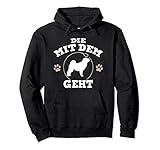 Die mit dem Shar-Pei geht Hunde Frauchen Pullover Hoodie