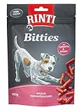 RINTI Bitties Huhn mit Karotte & Spinat | Hunde Snack | 12x100g | Trainingsleckerli | ohne Zucker
