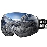 OutdoorMaster Unisex Skibrille PRO Damen Herren mit wechselgläsern, 100% UV-Schutz Schneebrille Skibrille für brillenträger, Anti-Nebel Snowboard Brille Ski Goggles für Jungen und Mädchen