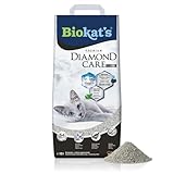 Biokat's Diamond Care Classic Katzenstreu ohne Duft - Feine Klumpstreu aus Bentonit mit Aktivkohle und Aloe Vera - 1 Sack (1 x 10 L)