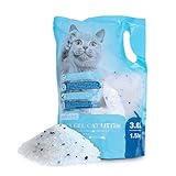 Nobleza Silikat Kristalle Katzenstreu 3.8L - Hochwertige, Staub- und klumpenfreie Katzenstreu mit überlegener Geruchskontrolle und effektiver Flüssigkeitsaufnahme
