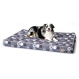 K&H Pet Products Orthopädisches Hundebett für drinnen und draußen, Größe M, 76,2 x 101,6 x 10,2 cm, Grau