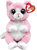 TY Lillibelle Katze Beanie Bellie Regulär 6' | Beanie Baby Weiches Plüschtier | Sammlerstück Kuscheliger Stoffteddy