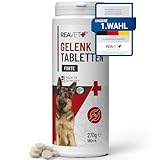 ReaVET Gelenktabletten Hund I 180 Stück für 12 Monate I Gelenke Tabletten für Hunde mit Grünlippmuschel I nach behandelter Arthrose, Arthritis Gelenktabletten Hund