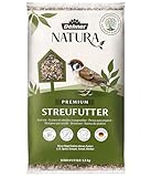 Dehner Natura Premium Wildvogelfutter, Streufutter, Ganzjahresfutter proteinreich / energiereich, hochwertiges Vogelfutter für Wildvögel, 2.5 kg