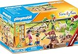 PLAYMOBIL Family Fun 71191 Erlebnis-Streichelzoo mit Spielzeugtieren, Spielzeug für Kinder ab 4 Jahren
