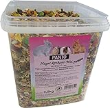 PANTO® Nager-Krokant-Mix Premium Nager Zwergkaninchen Futter Futtermischung 3kg