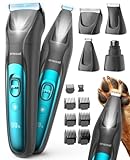oneisall 4in 1 Leise Schermaschine Hund Katze mit LED-Licht, 2025 Neue Version Tierhaarpflege zum Hundeschermaschine& Pfotentrimmer& Krallenschleifer, 2000mAh Wiederaufladbar Hundehaarschneidemaschine