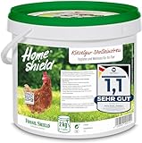 Home Shield Kieselgur Einstreu für Hühner - Kieselgur-Pulver Hygieneprodukt für Tiere in Stall, Haus & Garten - Ideal für den Hühnerstall - 2 kg Eimer