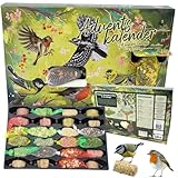 ADVENTSKALENDER 2024 mit 24 Snacks für Wildvögel. Geschenk für Gärtner, Kinder, Großeltern und Naturliebhaber. Fördern Sie die Biodiversität und genießen Sie die Vogelbeobachtung im Winter. (Deutsch)