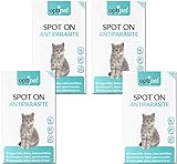 Optipet Spot On 24x1ml Pipetten für Katzen, Hochwirksam bis zu 96 Wochen gegen Milben, Flöhen, Zecken, Läusen