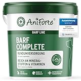 AniForte Barf Complete Pulver für Hunde 1kg - Natürliche Rundumversorgung, Reich an Mineralstoffen & Vitaminen, Ausgewogener Barf Zusatz