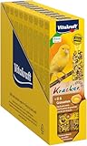 Vitakraft Kräcker, Knabberstangen für Kanarienvögel, mit Ei und Grassamen, mit Vitaminen und Mineralien, für langes Knabbervergnügen, ohne Zusatz von Zucker (10x 54g)