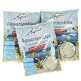 Dehner Aqua Aquarienkies, Körnung 5 - 8 mm, 3 x 5 kg (15 kg), weiß