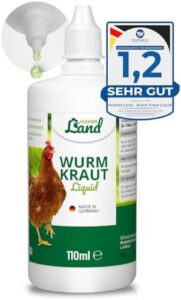 Erfahrungsbericht: HÜHNER Land Wurmkraut Liquid – Natürliche Wurmkur für Hühner, Wachteln & Geflügel