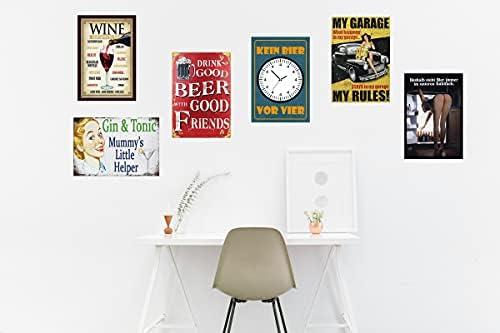 Produktbild von Country Fried Chicken Blechschild 20x30cm – Robustes Metallschild Mit Eier/Huhn-Motiv, Deko Für Küche & Hobbyraum