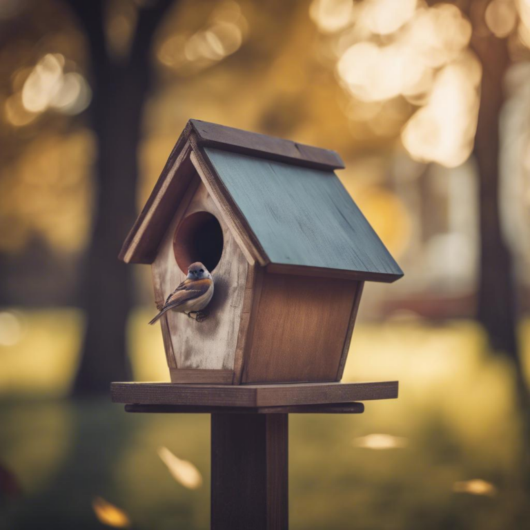 Ein gemütliches Zuhause für gefiederte Freunde: Das Vogelhaus mit Ständer Fressnapf
