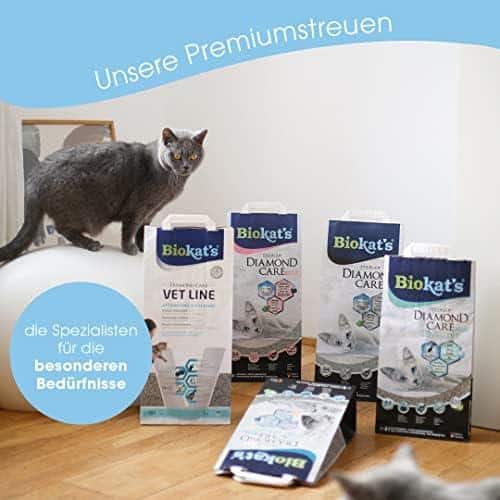 Unser Erfahrungsbericht: Biokat's Diamond Care Fresh Feinstreu - mit Babypuder-Duft!