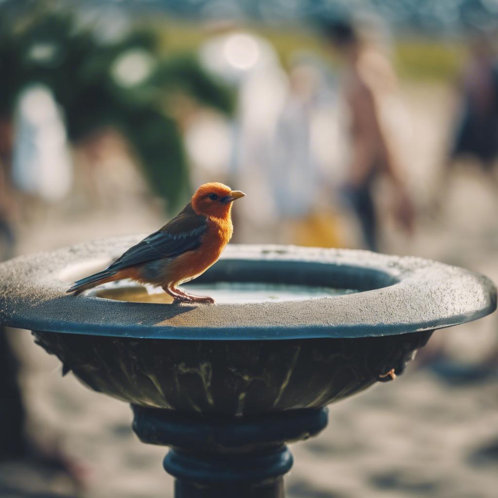 Vergiss den Vogelbadestrand – die Vogeltränke hängend ist der neue Hotspot für gefiederte Freunde!